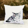 Inky Kitten Outdoor Cushion For Garden Furniture, thumbnail 3 of 8