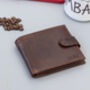 Personalised Mens Tan And Brown Leather Wallet Rfid, thumbnail 1 of 11