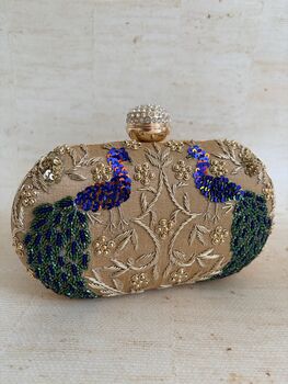 Gold Peacock Clutch Bag, 4 of 9