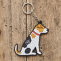 Jack Russell Key Ring Personalisation Available, thumbnail 1 of 3