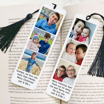 Personalised Aluminium Metal Photo Bookmark And Message, 2 of 8