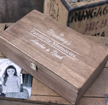 Mummy's Favourite Memories Wooden Memory Box, 4 of 4