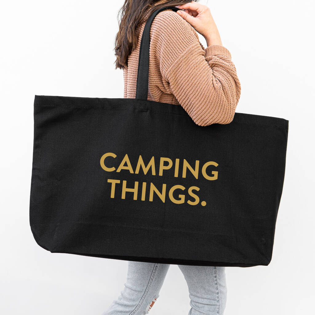 Giant Camping Things Oversized Tote Bag, 1 of 2