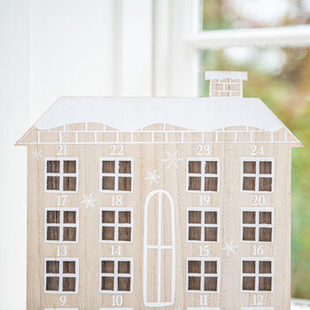 Personalised Wooden House Advent Calendar, 3 of 3