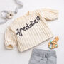 Personalised Baby Sweater Easy Knitting Kit, thumbnail 1 of 9