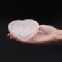 Selenite Heart Trinket Dish, thumbnail 1 of 6