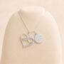 Personalised Large Sterling Silver Infinity Heart Pendant Necklace, thumbnail 1 of 10