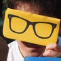 Yellow And Black Printed Sunglasses Case, thumbnail 1 of 10