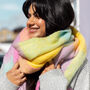 Personalised Pastel Check Winter Scarf, thumbnail 5 of 5