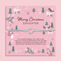 Merry Christmas Daughter Bracelet In White Pouch, thumbnail 1 of 6