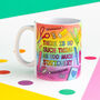 There Is No Such Thing As Too Much Stationery Rainbow Mug, thumbnail 3 of 3
