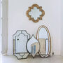 Large Decorative Antique Silver Panelled Wall Mirror, thumbnail 6 of 6
