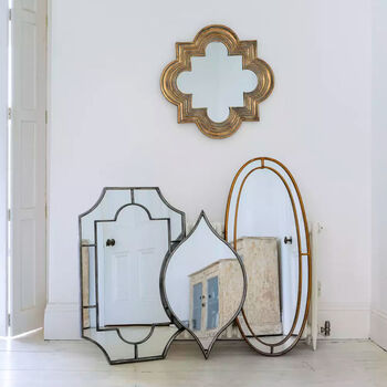 Large Decorative Antique Silver Panelled Wall Mirror, 6 of 6