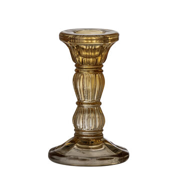 Brown Glass Candlestick, 2 of 2