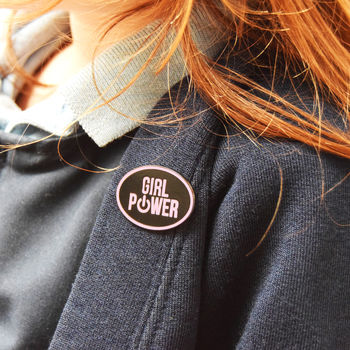 'Girl Power' Enamel Pin Badge, 3 of 3