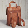 Personalised Versatile Leather Satchel Style Backpack, thumbnail 5 of 9