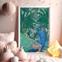 Custom Set Of Three Jungle Tropical Animal Art Prints, thumbnail 6 of 10