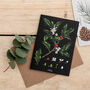 Botanical Christmas Card, Holly, thumbnail 1 of 2