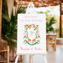 Wedding Welcome Sign With Crest, thumbnail 7 of 9