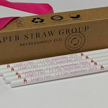 Personalised Hen Do Paper Straws, 6 of 7