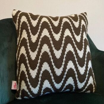 Shockwave Knitted Cushion, 6 of 12