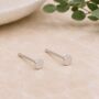 Tiny Sterling Silver 3mm Disc Stud Earrings, thumbnail 1 of 5