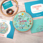 Hello Summer Embroidery Kit, Holiday Seasonal Diy Craft Kit, thumbnail 3 of 6