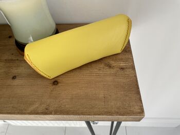 Personalised Yellow Leather Sunglasses Case, 9 of 12