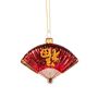Glass Oriental Fan Christmas Tree Decoration, thumbnail 2 of 3