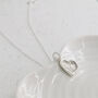 Silver Fingerprint Soft Heart Charm, thumbnail 2 of 6