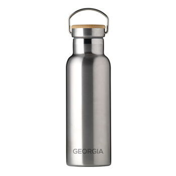 Personalised Insulated Bottle With Bamboo Lid, 7 of 8