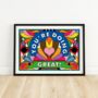 You're Doing Great Motivational Art Print, thumbnail 1 of 4