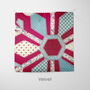 Red Patchwork Snowflake Cushion, thumbnail 7 of 7
