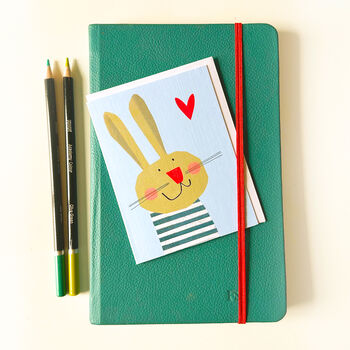Mini Blue Bunny Card, 3 of 5