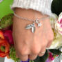 Sterling Silver Holly Charm Bracelet, thumbnail 5 of 11
