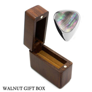 Titanium And Black Pearl Guitar Pick + Gift Box, 5 of 8