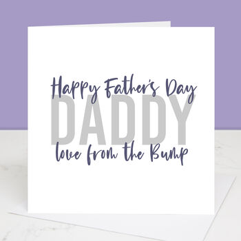 Love From The Bump Daddy To Be Father's Day Card, 4 of 4