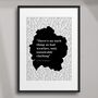 Lake District Typography Print, thumbnail 5 of 6