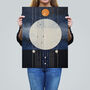 Abstract Solar Eclipse Moon Lover Space Wall Art Print, thumbnail 2 of 6