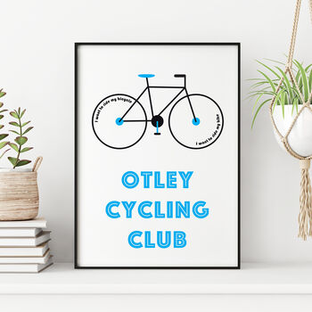Personalised Cycling Club Print, 11 of 12