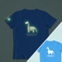 Dinosaur Glow In The Dark T Shirt, thumbnail 3 of 10