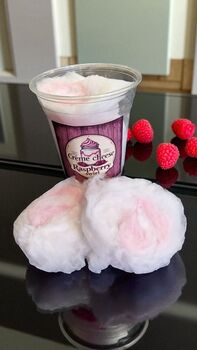 Crème Cheese And Raspberry Swirl Candy Floss Cake, 10 of 10