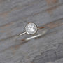 White Topaz Stacking Ring Set In Sterling Silver, thumbnail 3 of 5
