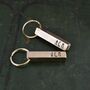Personalised 21st Anniversary Brass Bar Keyring, thumbnail 2 of 9