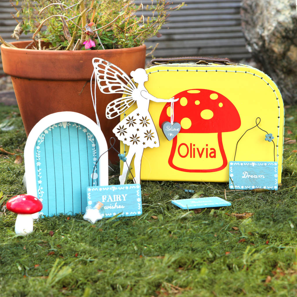 Personalised Create Your Own Fairy Garden Suitcase