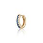 Blue Stone Single Cartilage Hoop Earring, 7mm, thumbnail 3 of 5