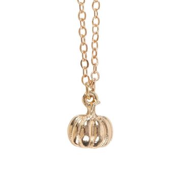 Pumpkin Necklace On Greeting Card, 2 of 2
