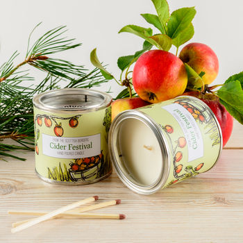 Cider Festival Spiced Apple Candle Tin, 4 of 4