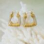 Anastacia Earrings 18k Gold Plated Waterproof, thumbnail 2 of 8