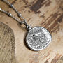 Sterling Silver Ancient Persian Coin Necklace, thumbnail 3 of 4
